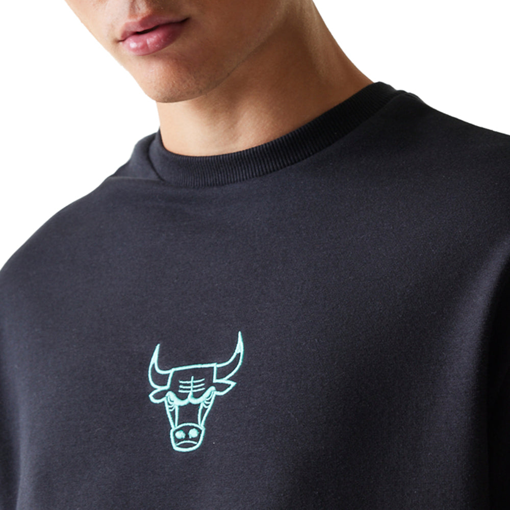 Felpa New Era Chicago Bulls Uomo - Nero