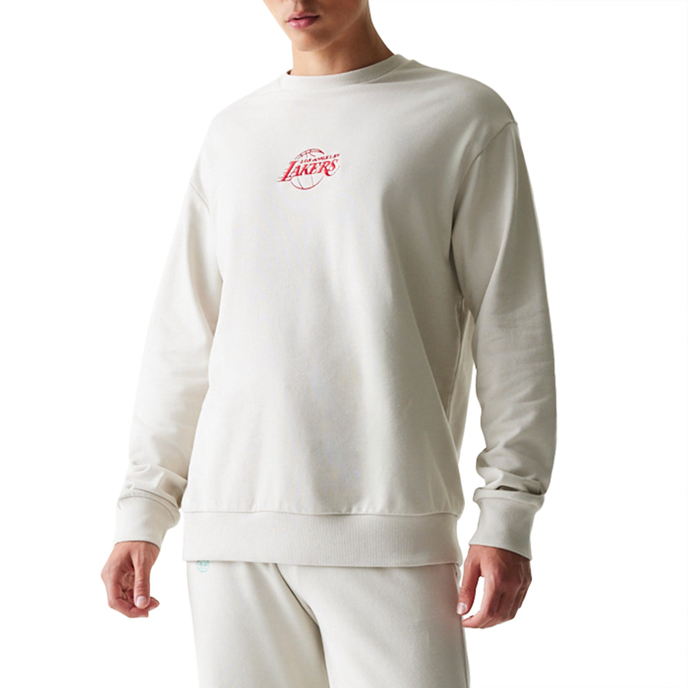 Felpa New Era Los Angeles Lakers Uomo - Beige