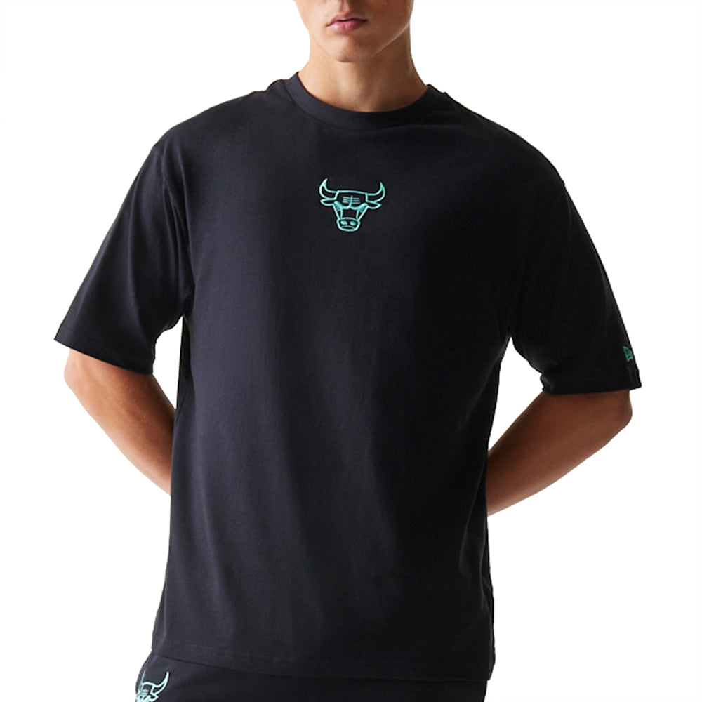 T-Shirt New Era Chicago Bulls Uomo - Nero