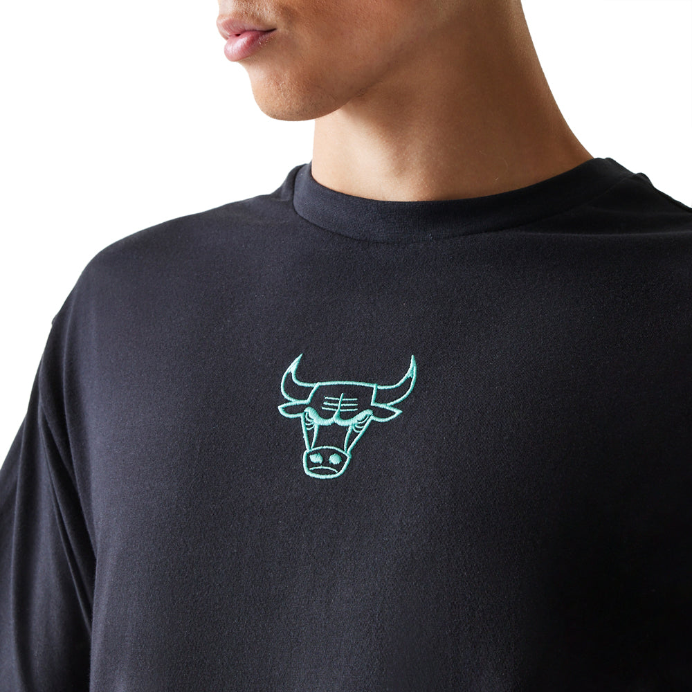 T-Shirt New Era Chicago Bulls Uomo - Nero