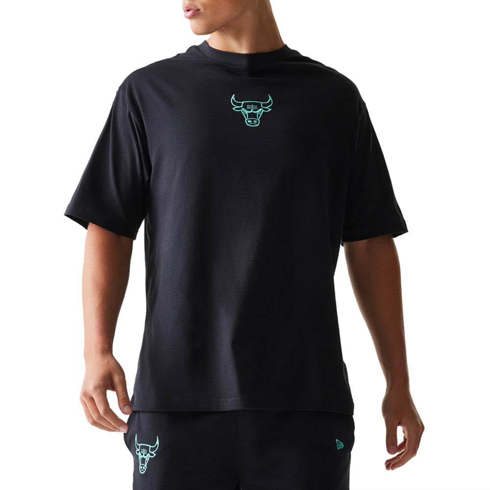 T-Shirt New Era Chicago Bulls Uomo - Nero