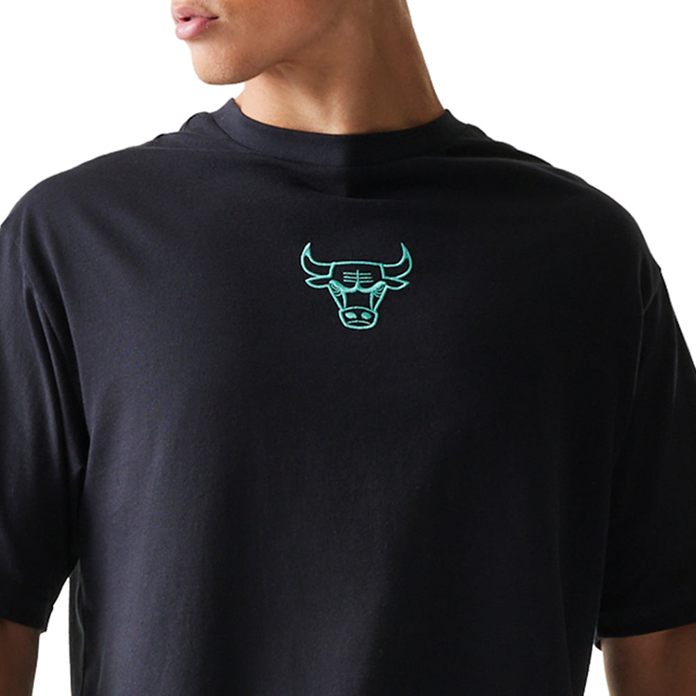 T-Shirt New Era Chicago Bulls Uomo - Nero