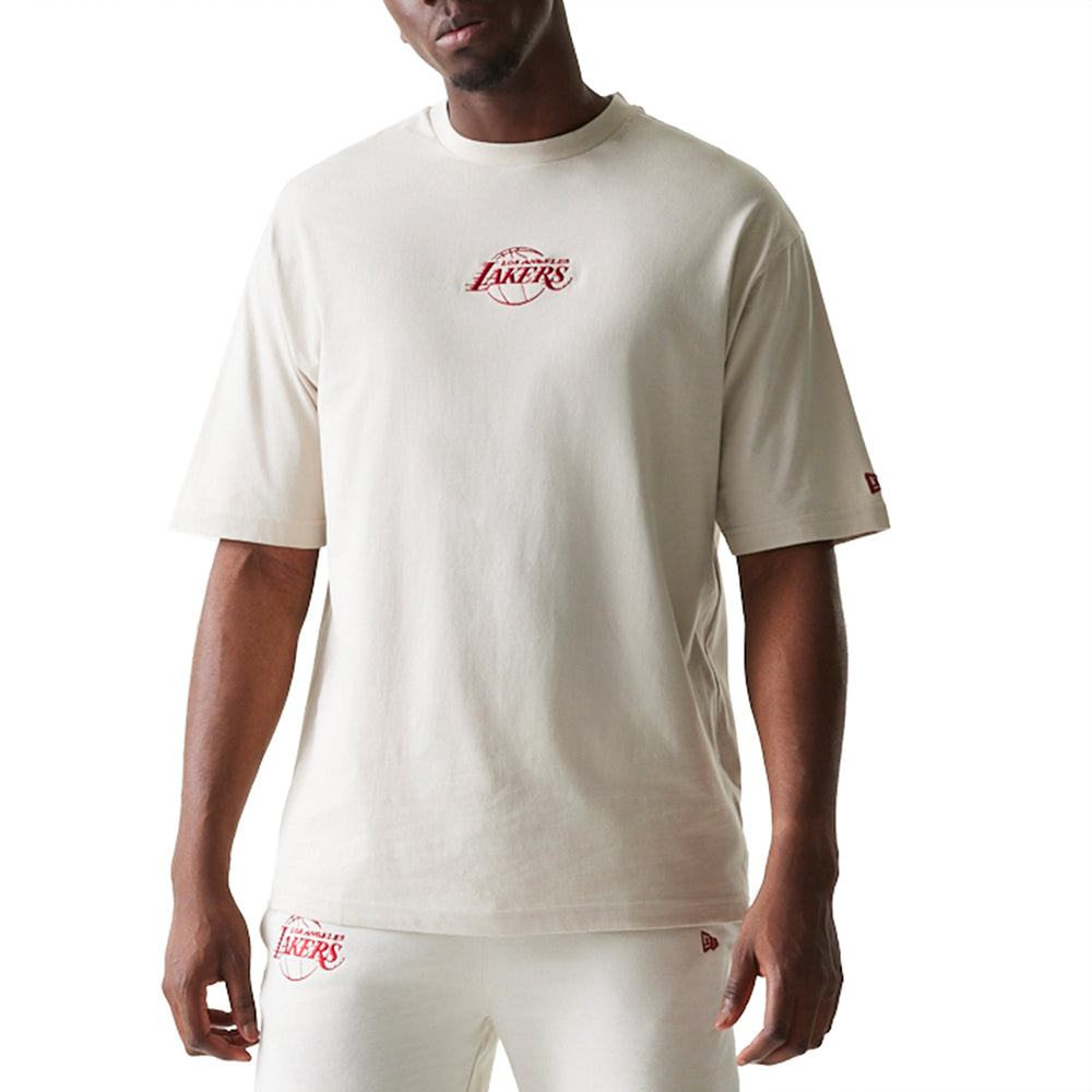 T-Shirt New Era Los Angeles Lakers Uomo - Beige