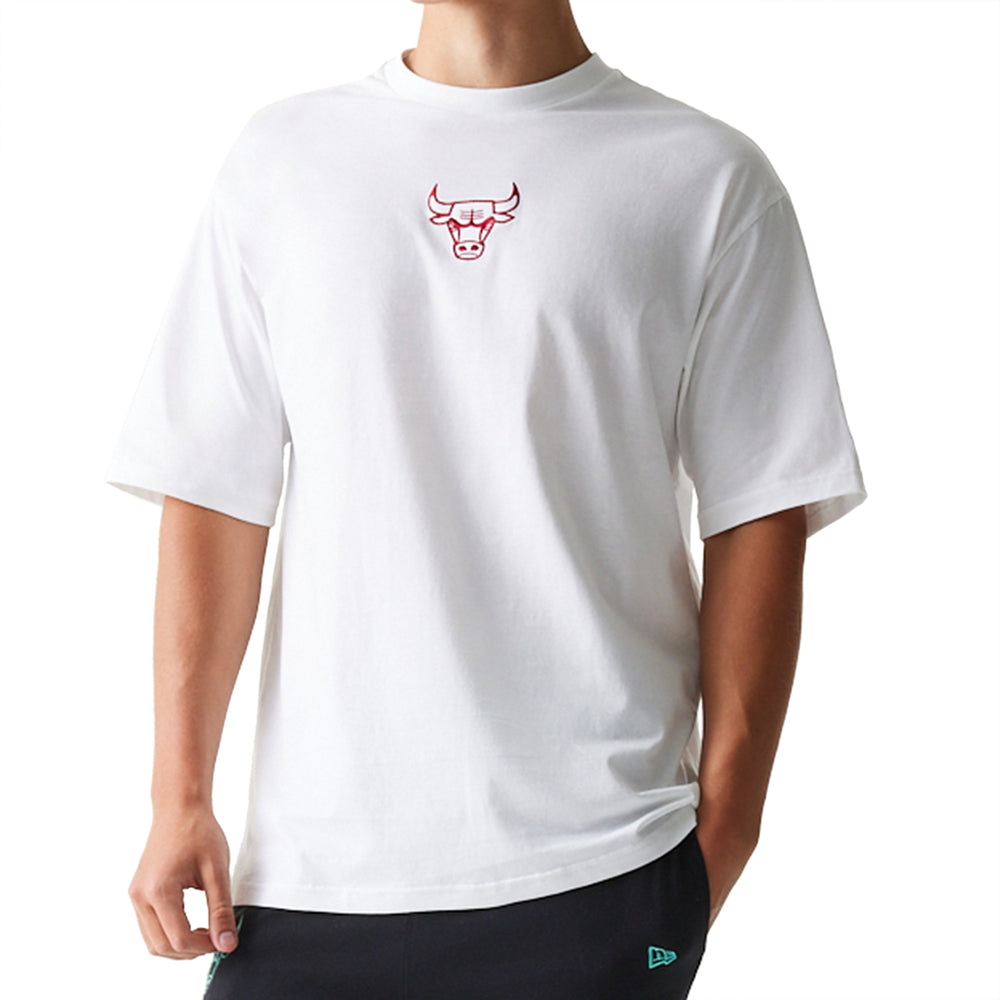 T-Shirt New Era Chicago Bulls Uomo - Bianco