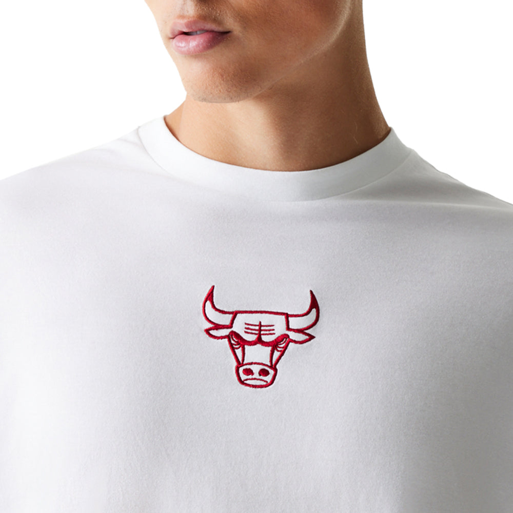 T-Shirt New Era Chicago Bulls Uomo - Bianco
