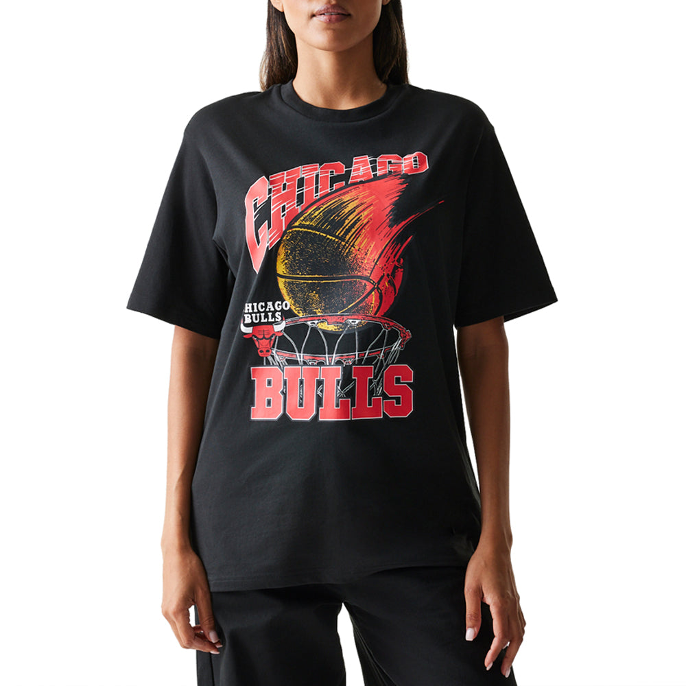 T-Shirt New Era Chicago Bulls Uomo - Nero