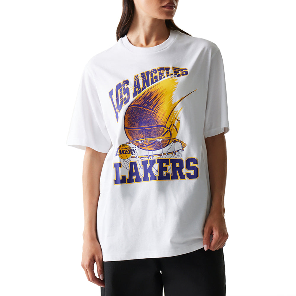 T-Shirt New Era Los Angeles Lakers Uomo - Bianco