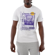 T-Shirt New Era Los Angeles Lakers Uomo - Bianco