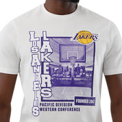 T-Shirt New Era Los Angeles Lakers Uomo - Bianco