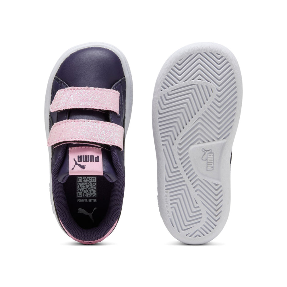 Sneakers Puma Puma Smash 3.0 L Glitter Velcro V Inf Bimba - Viola