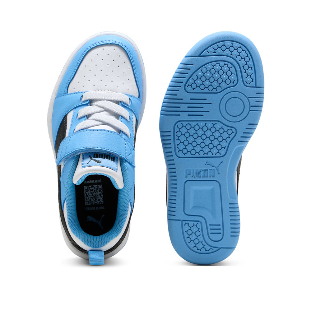 Sneakers Puma Rebound V6 Lo Ac+ ps Bambina - Celeste