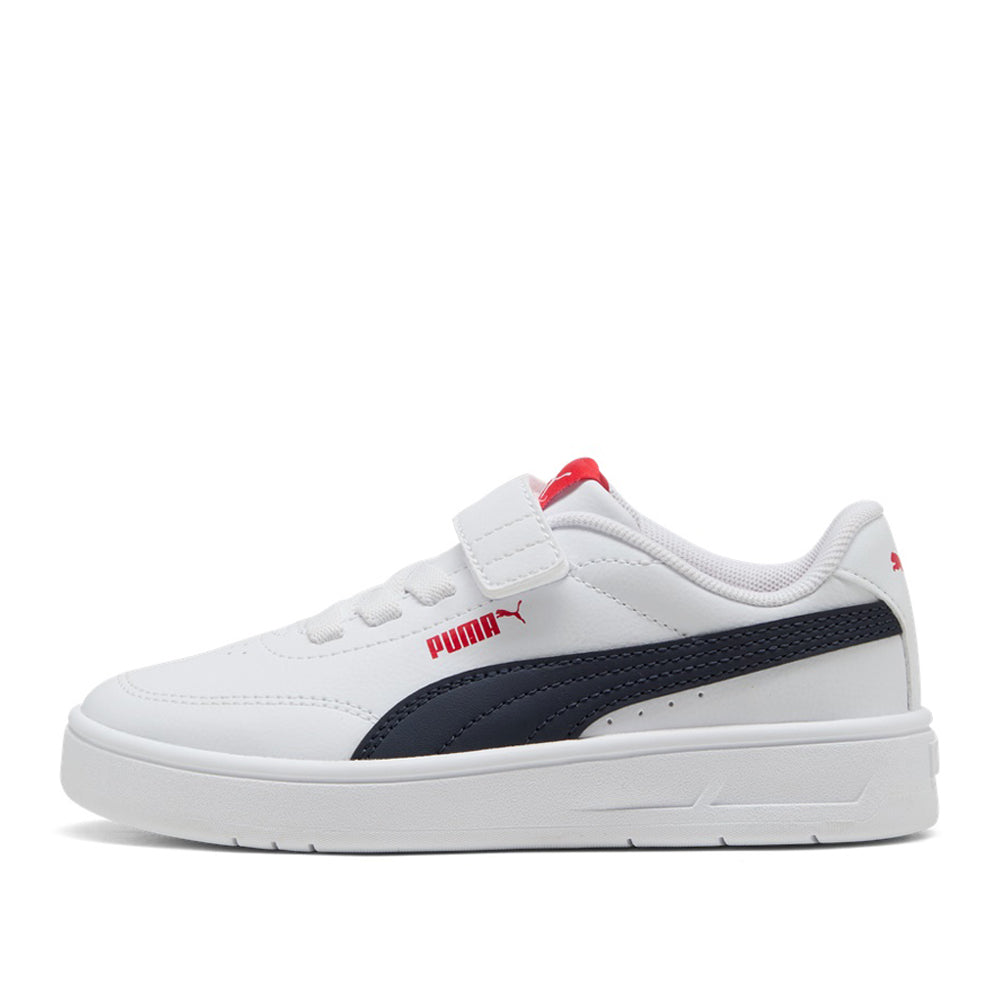 Sneakers Puma Court Classic Clean Ac+ ps Unisex Bambino - Bianco