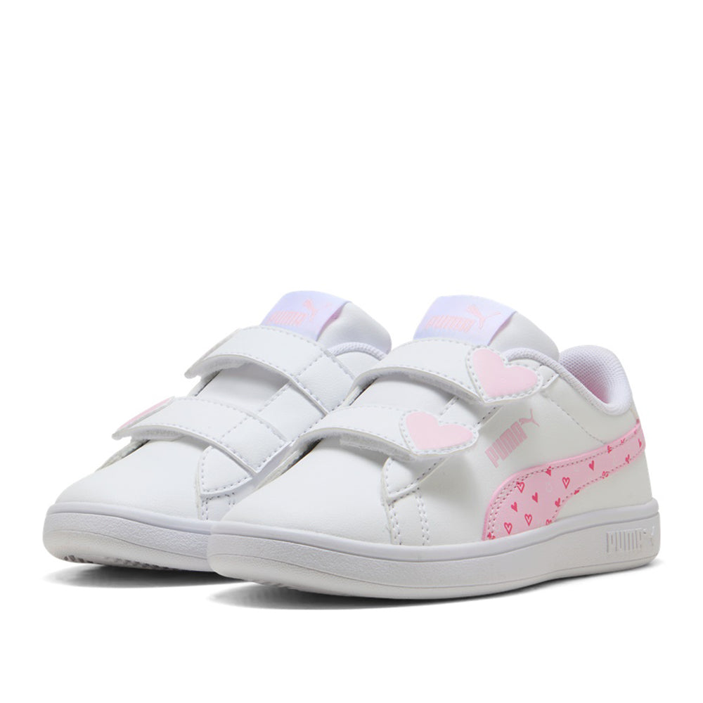 Sneakers Puma Puma Smash 3.0 Hearty V ps Bambina - Bianco