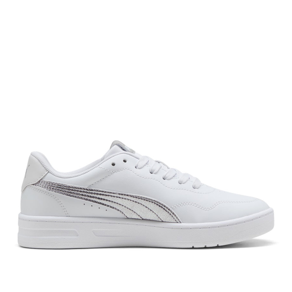 Sneakers Puma Court Lally Metallic Whisper Donna - Bianco