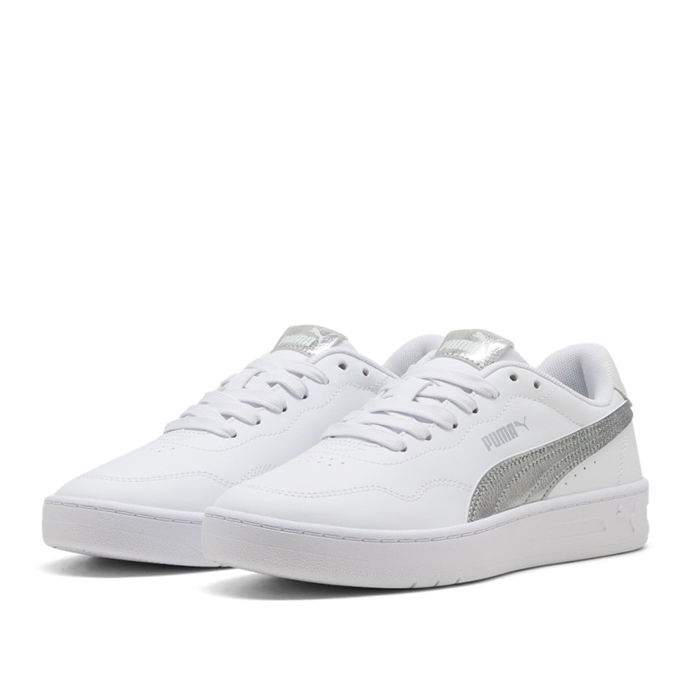 Sneakers Puma Court Lally Metallic Whisper Donna - Bianco