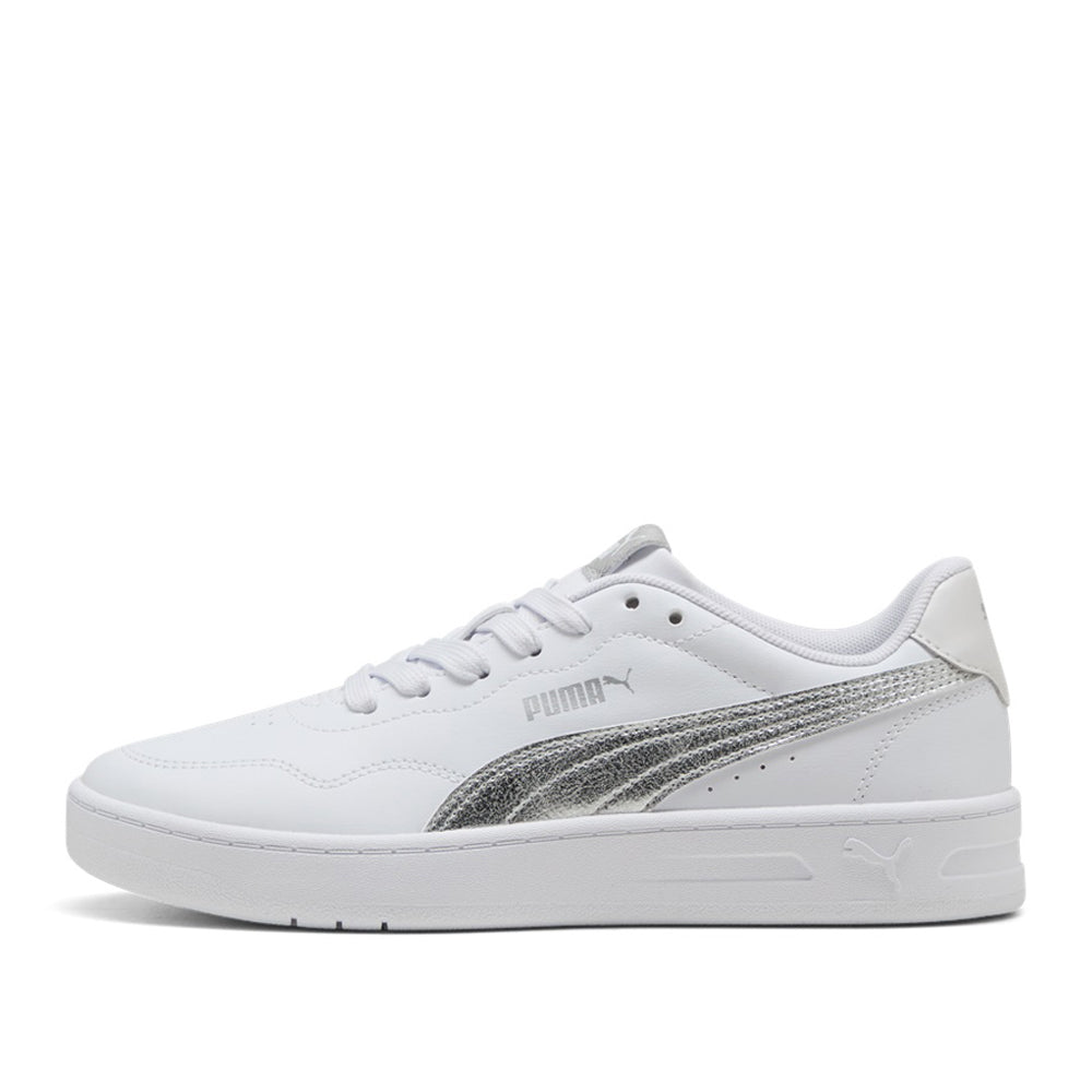 Sneakers Puma Court Lally Metallic Whisper Donna - Bianco