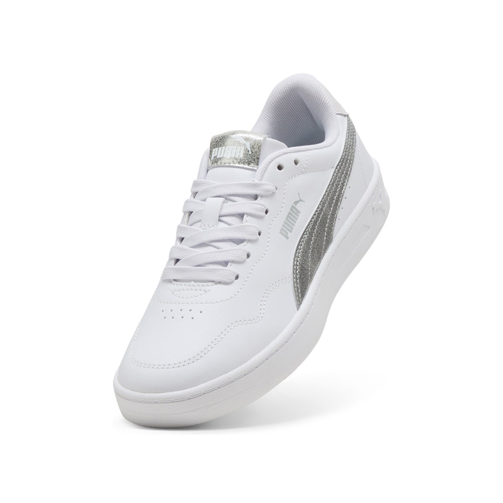 Sneakers Puma Court Lally Metallic Whisper Donna - Bianco