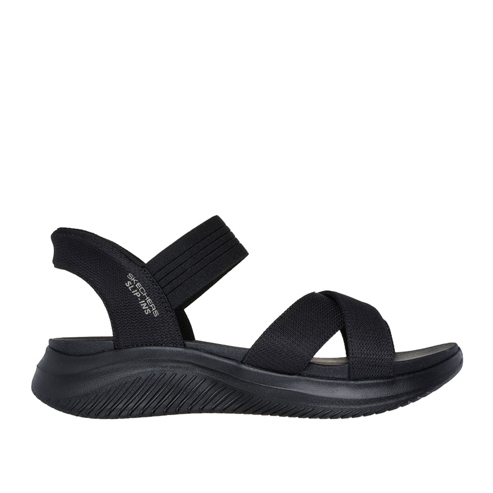 Sandalo Skechers Ultra Flex 3.0 Sandal - Never Donna - Nero