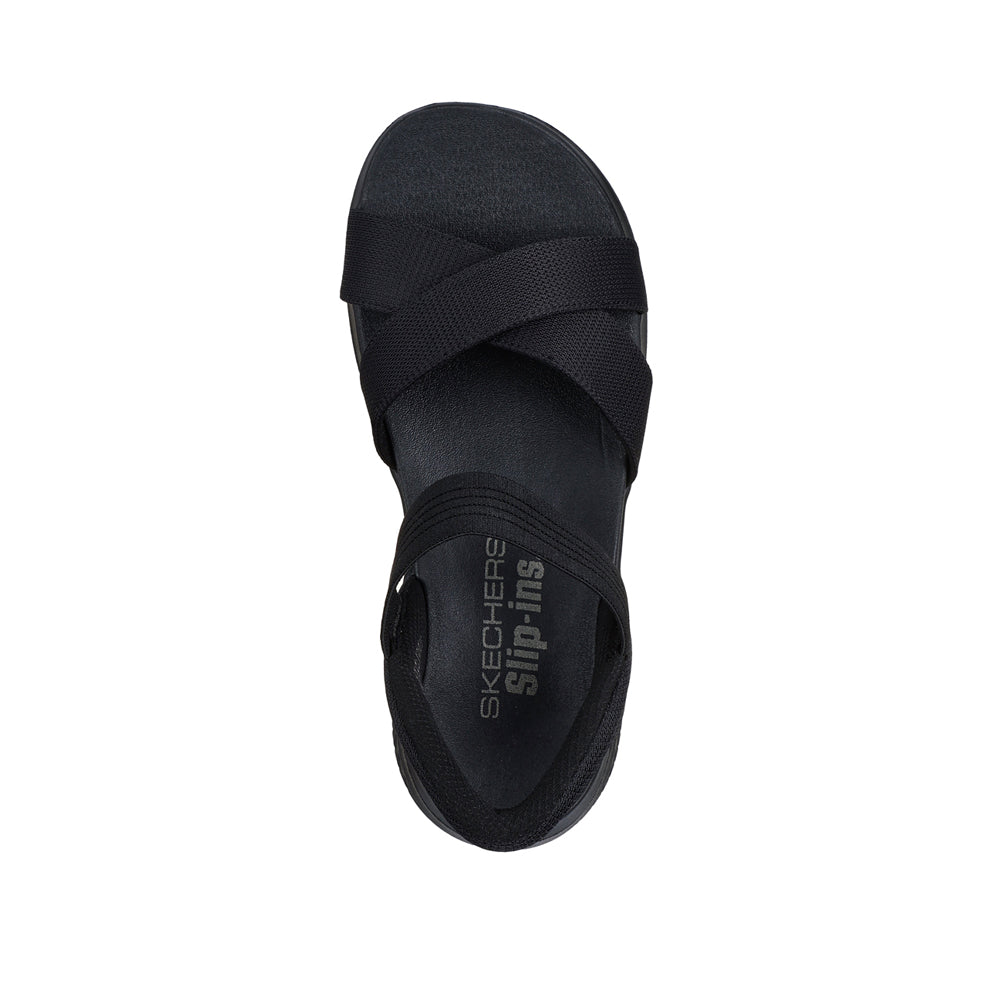 Sandalo Skechers Ultra Flex 3.0 Sandal - Never Donna - Nero