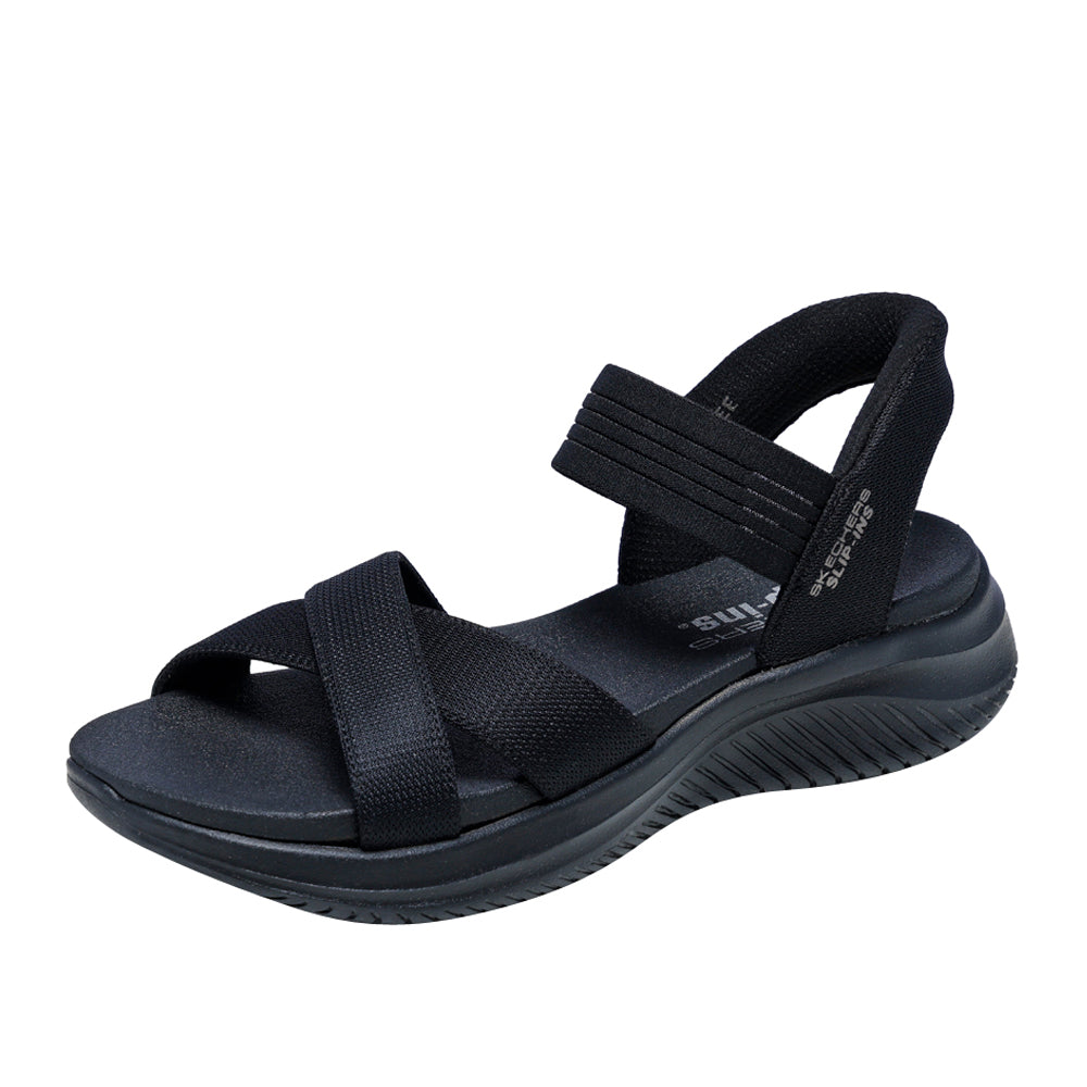 Sandalo Skechers Ultra Flex 3.0 Sandal - Never Donna - Nero