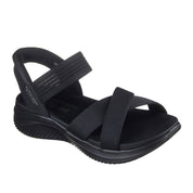 Sandalo Skechers Ultra Flex 3.0 Sandal - Never Donna - Nero
