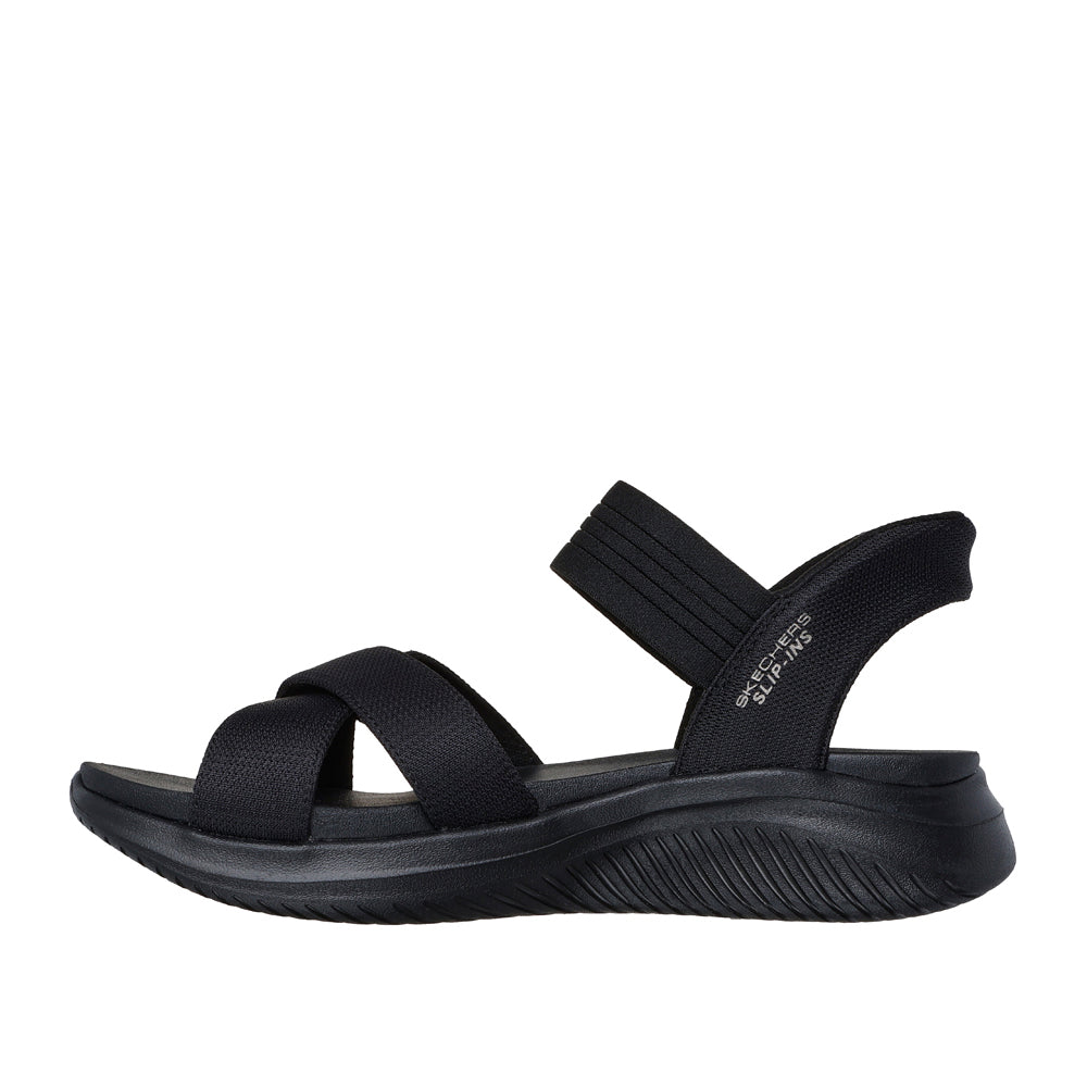 Sandalo Skechers Ultra Flex 3.0 Sandal - Never Donna - Nero