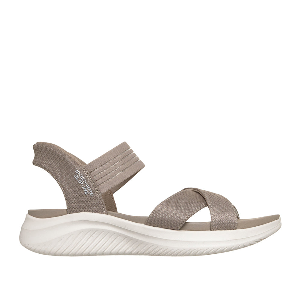 Sandalo Skechers Ultra Flex 3.0 Sandal - Never Donna - Marrone