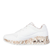 Sneakers Skechers Uno - Loving Love Donna - Bianco