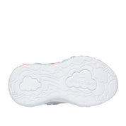 Sneakers Skechers Eternal Heart Lights - Ton of Bimba - Argento