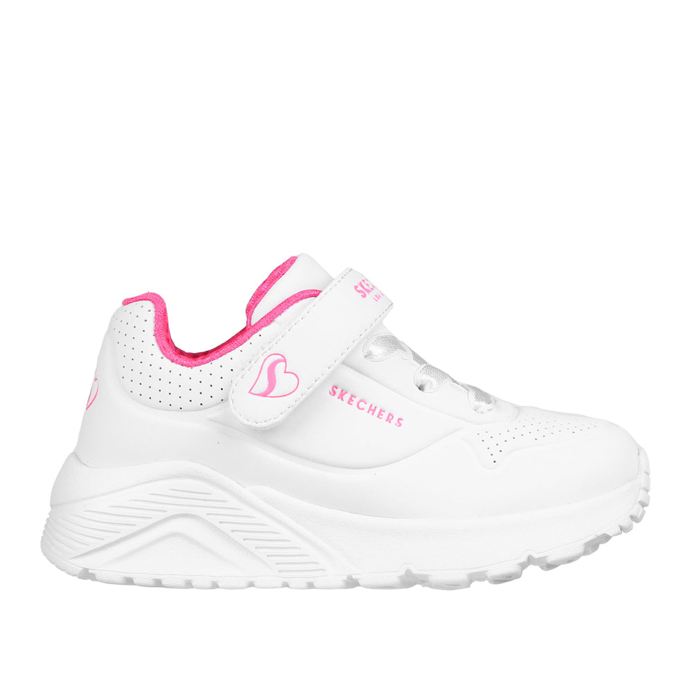 Sneakers Skechers Uno Lite Bimba - Bianco