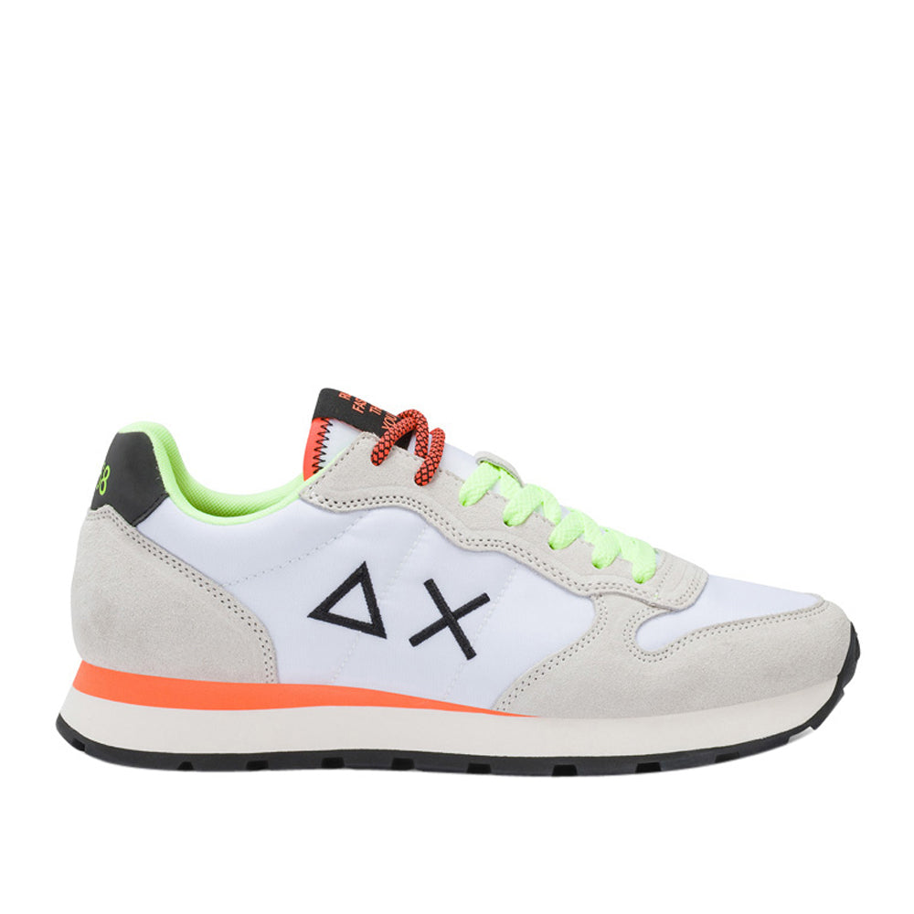Sneakers Sun68 Tom Fluo Uomo - Bianco