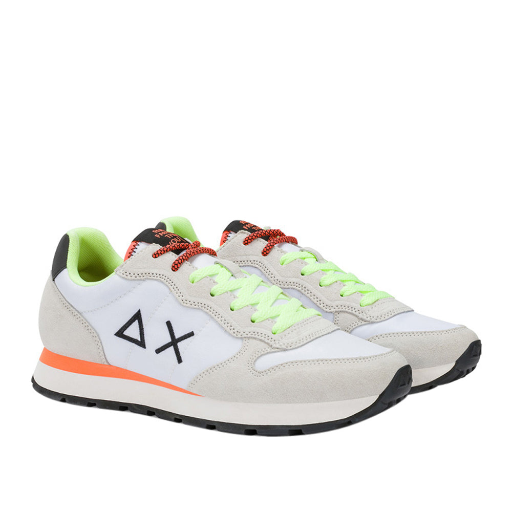 Sneakers Sun68 Tom Fluo Uomo - Bianco