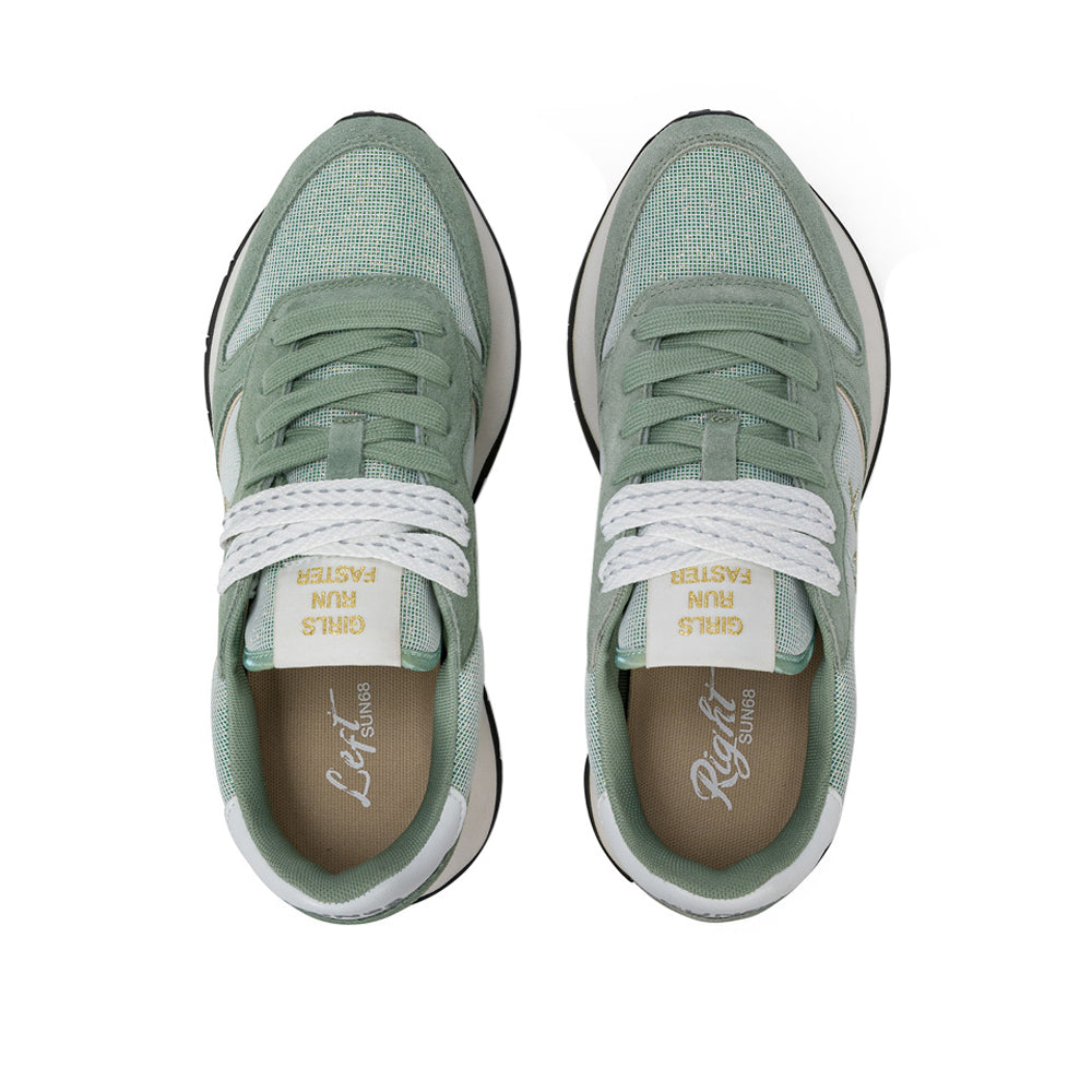 Sneakers Sun68 Ally Glitter Donna - Verde