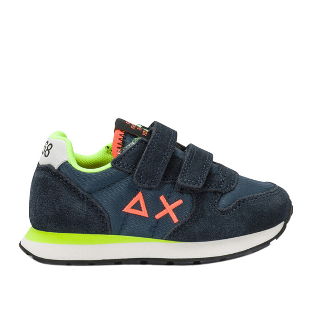 Sneakers Sun68 Tom Fluo Bimbo - Blu
