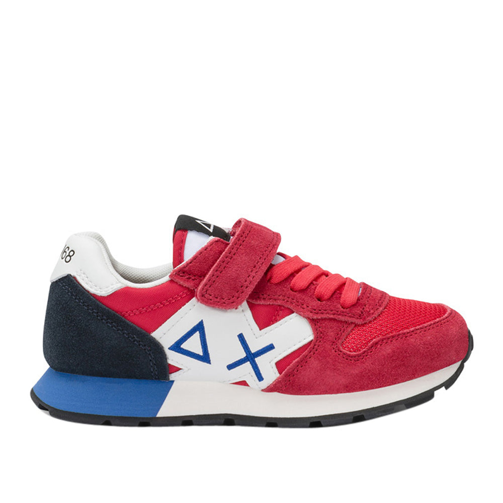 Sneakers Sun68 Jaki Solid Bambino - Rosso