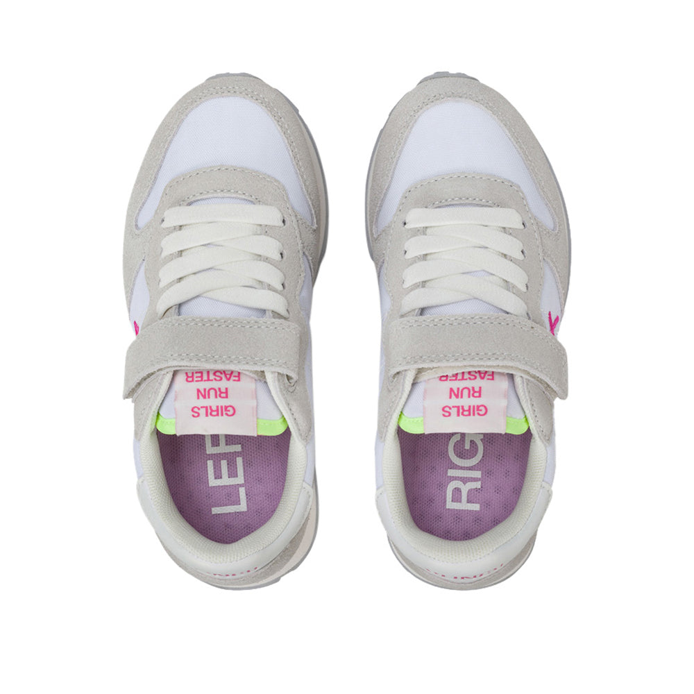 Sneakers Sun68 Ally Solid Bambina - Bianco