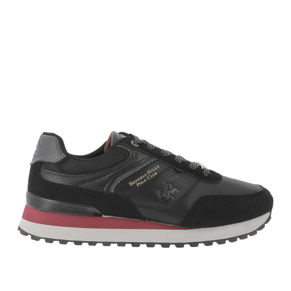 Sneakers Beverly Hills Maxi Mix Uomo - Nero