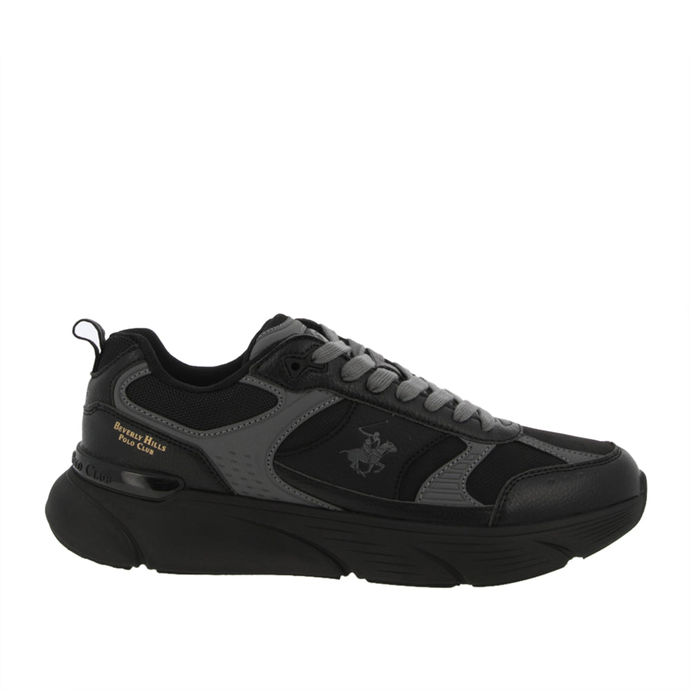 Sneakers Beverly Hills Derby Mix 2 Uomo - Nero