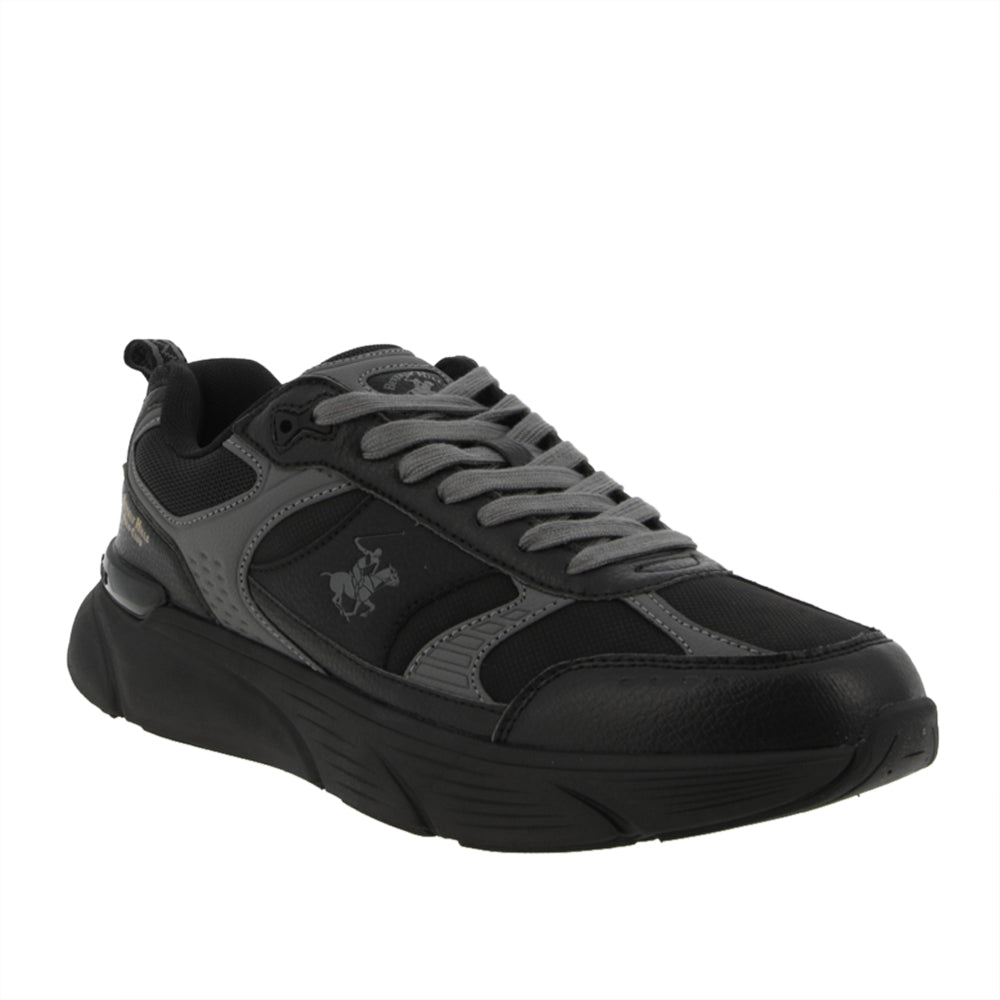 Sneakers Beverly Hills Derby Mix 2 Uomo - Nero