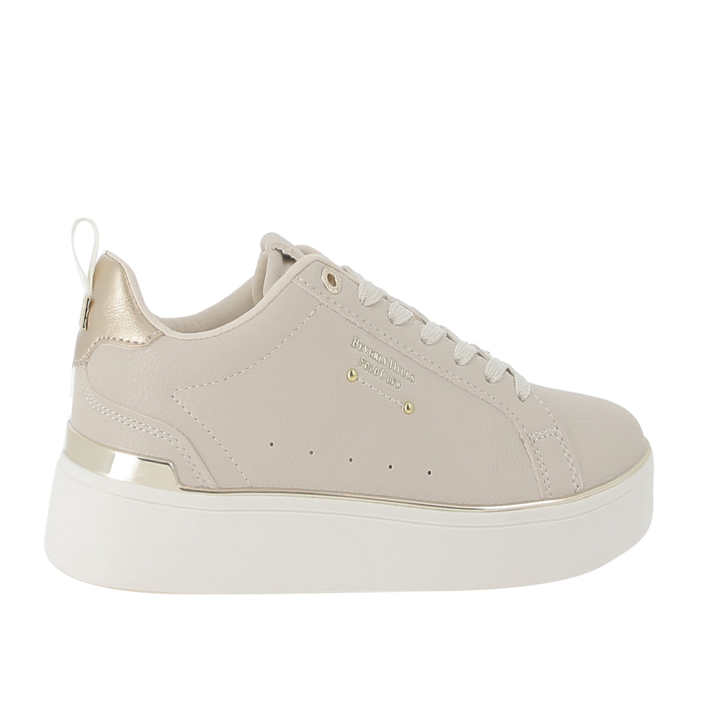 Sneakers Beverly Hills Queens Cup Ltx Ragazzo - Beige