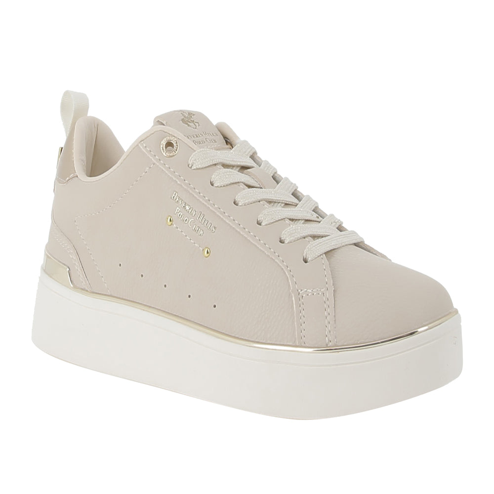 Sneakers Beverly Hills Queens Cup Ltx Ragazzo - Beige