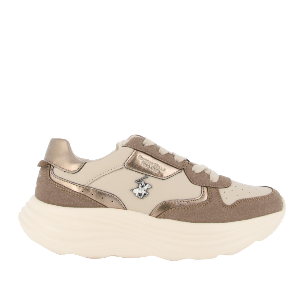Sneakers Beverly Hills Gabbie Mix Donna - Beige
