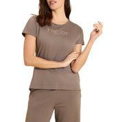 T-Shirt Freddy Donna - Marrone