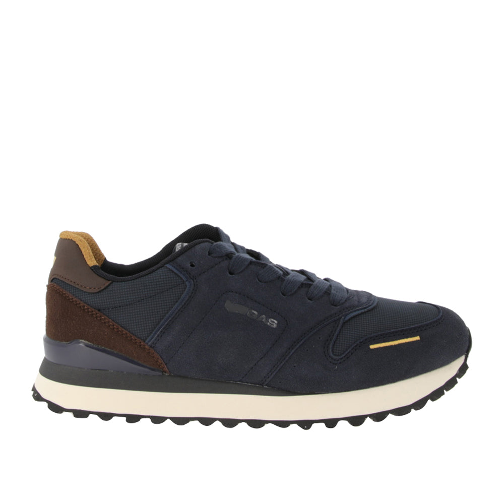 Sneakers Gas Alba Mix Uomo - Marrone