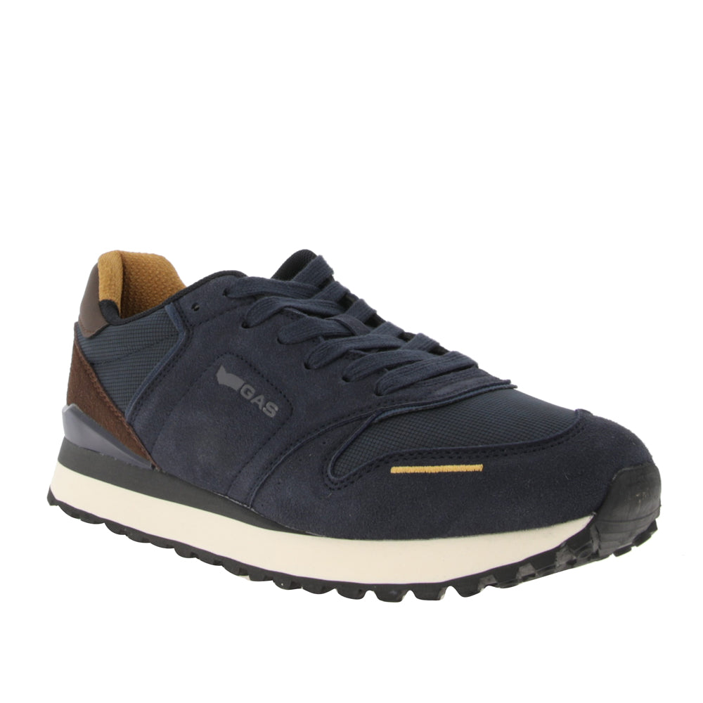 Sneakers Gas Alba Mix Uomo - Marrone