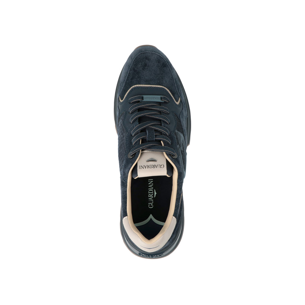 Sneakers Guardiani Levante Suede Uomo - Blu