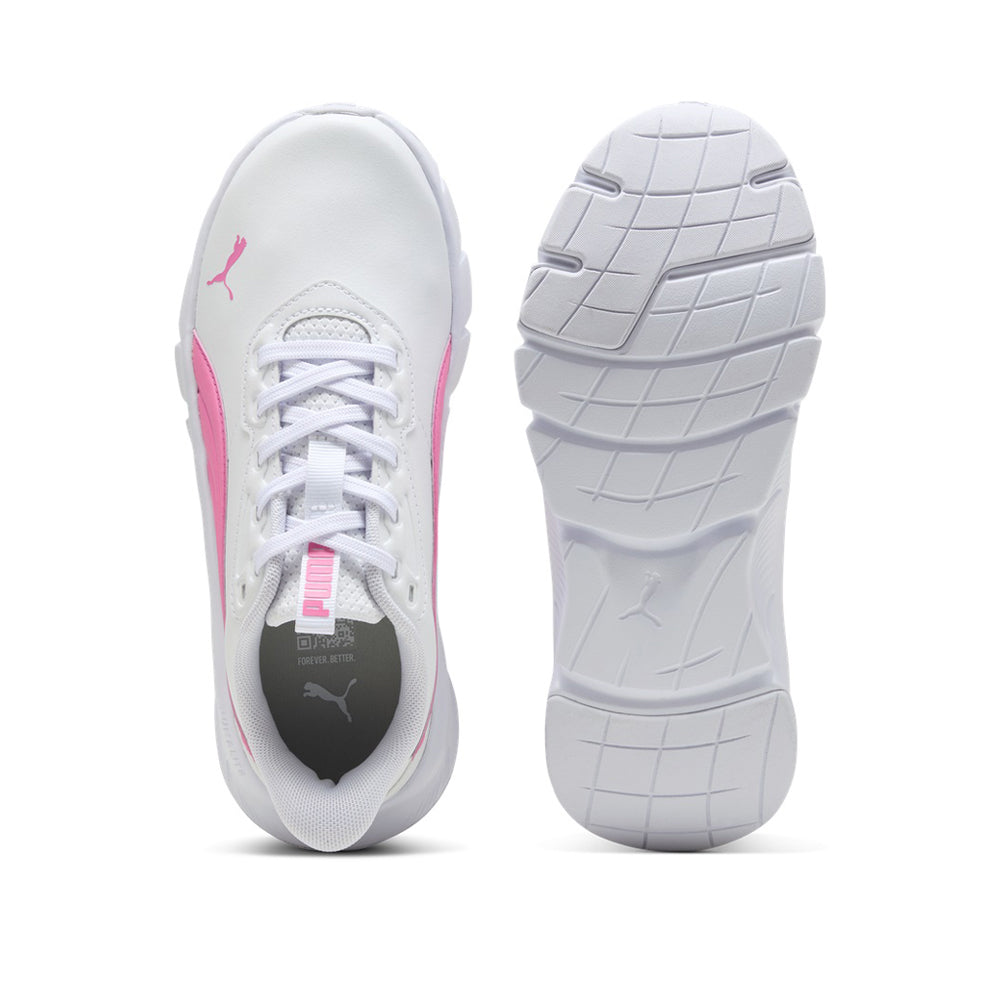 Scarpa Running Puma Flexfocus Lite Modern Sl jr Unisex Ragazzo - Bianco