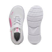 Scarpa Running Puma Flexfocus Modern Sl Ac+ ps Unisex Bambino - Bianco