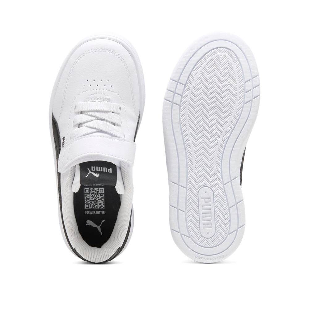 Sneakers Puma Court Classic Clean Ac+ ps Unisex Bambino - Bianco