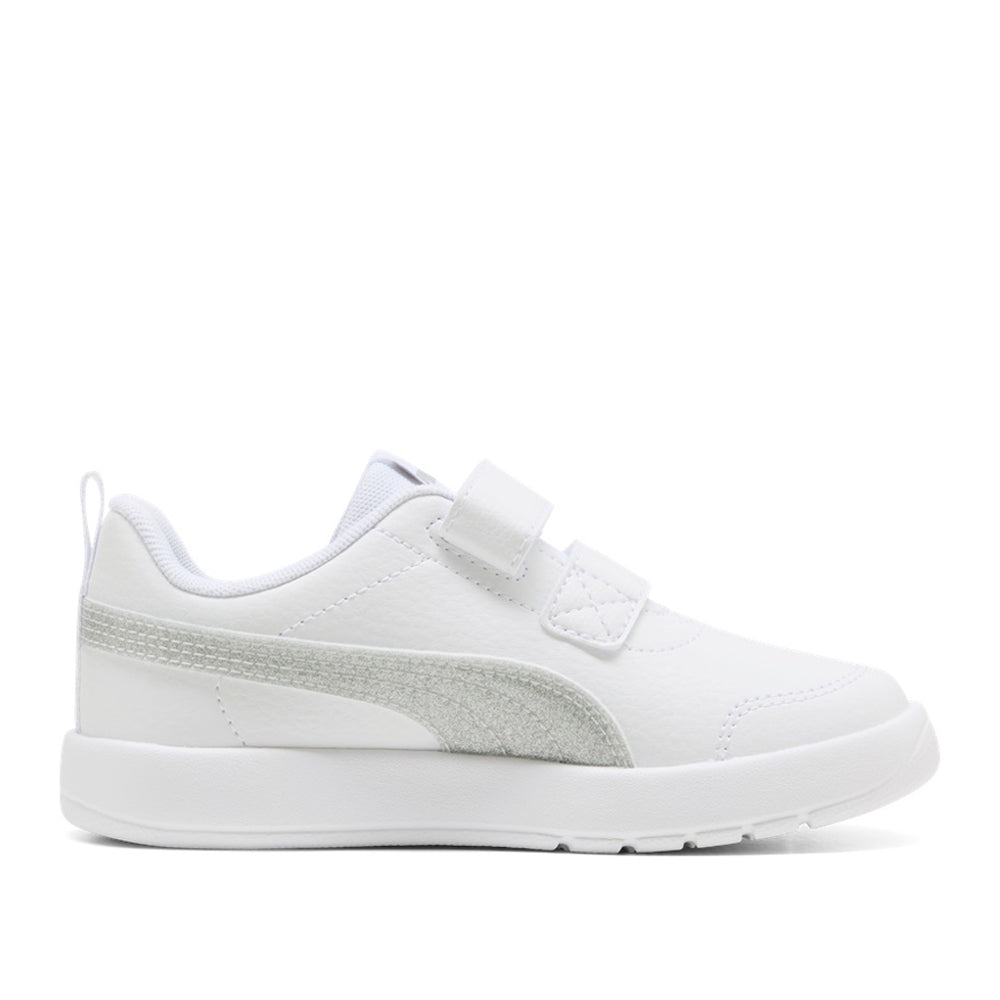 Sneakers Puma Courtflex V3 Glitz V ps Unisex Bambino - Bianco